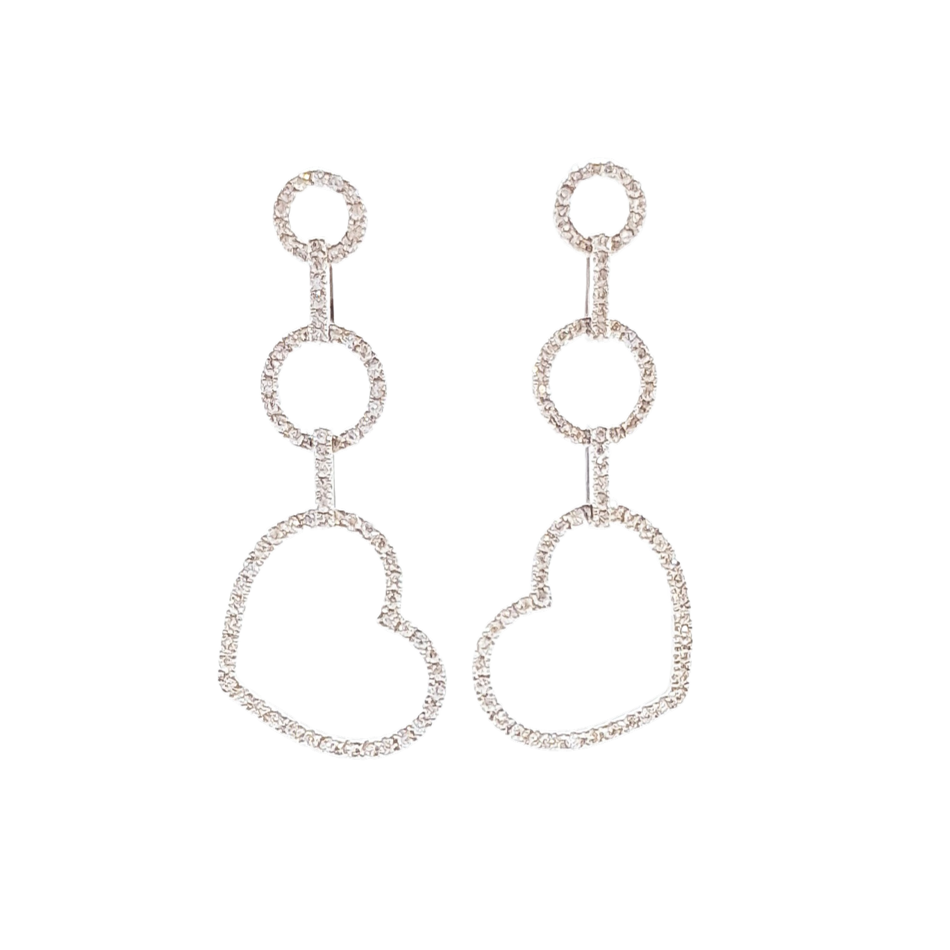 Dangling Heart Earrings