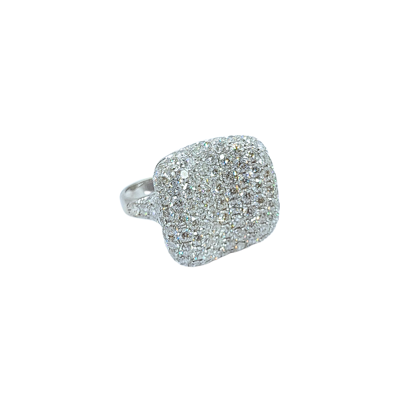 Pavè Square Ring