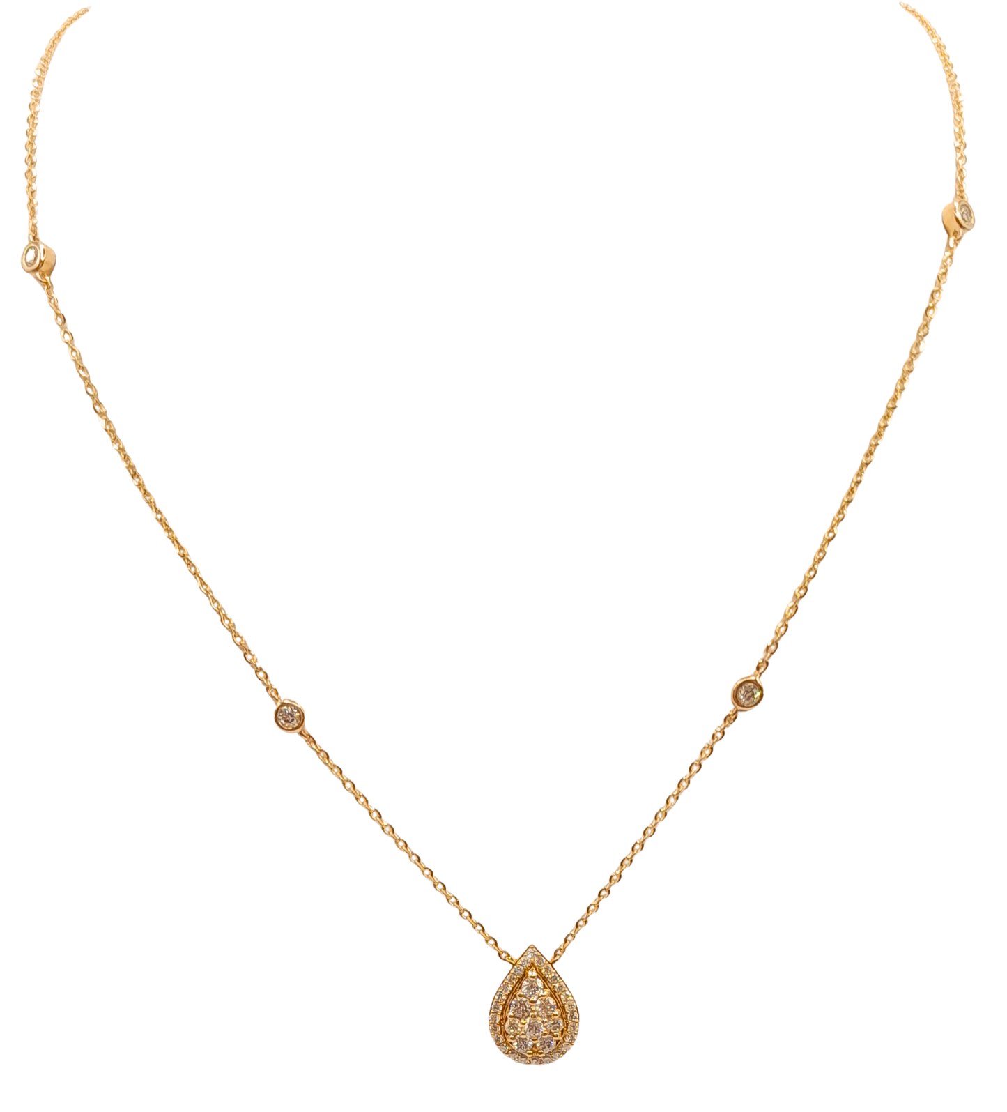 Station Teardrop Necklace