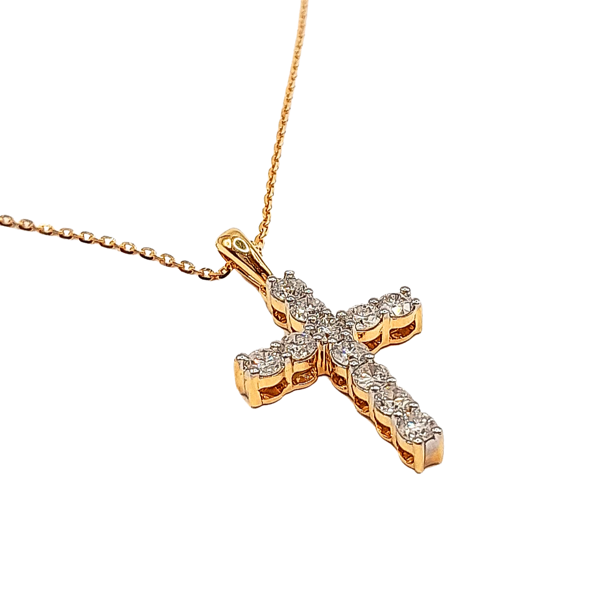 Yellow Cross Necklace