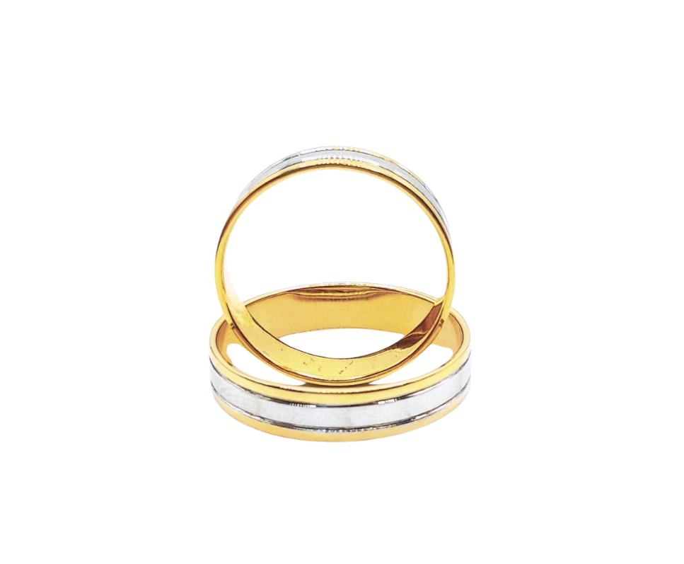 2 Tone Wedding Band