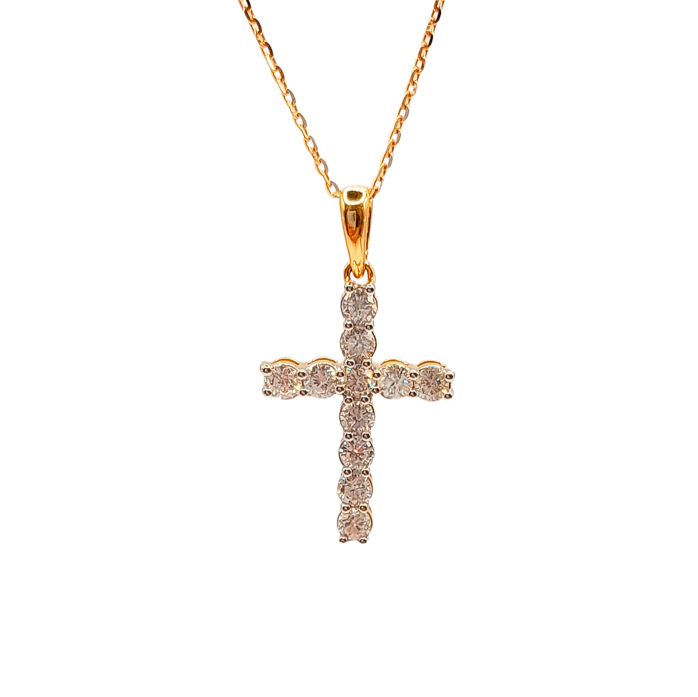 Yellow Cross Necklace