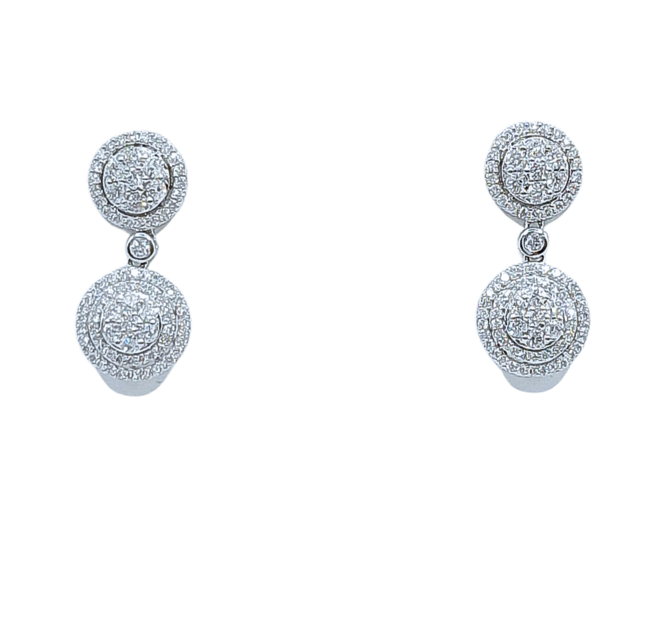 Dangling Round Illusion Earring