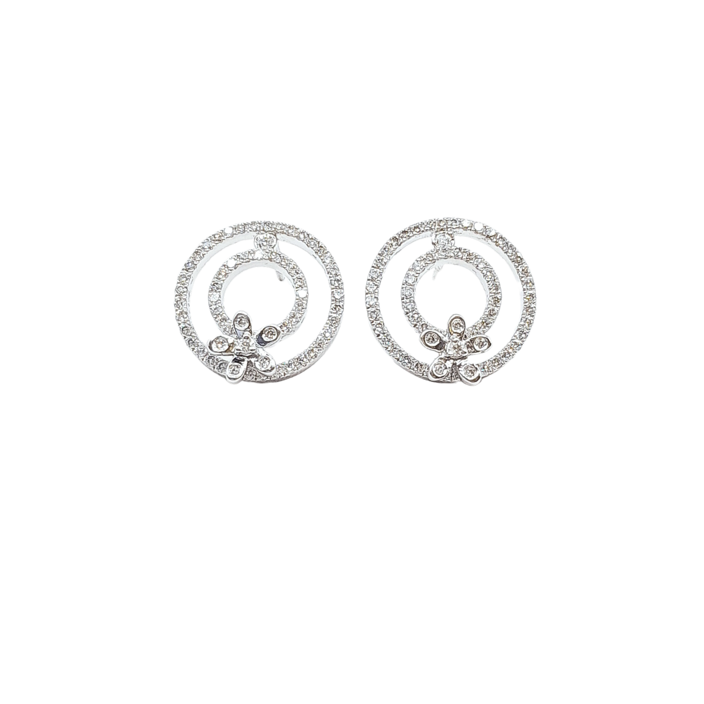2 Layer Round Stud Earring