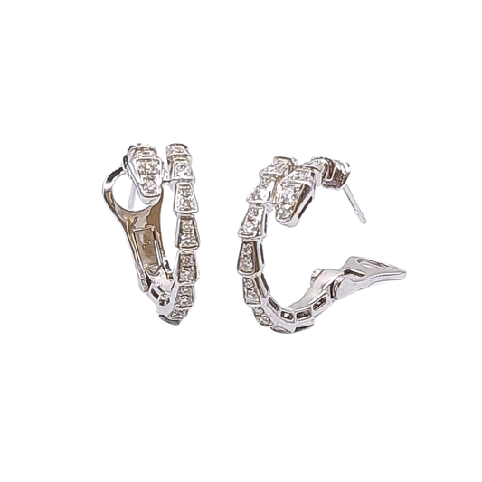 Serpentine Hoop Earring