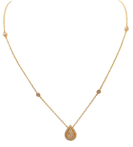 Station Teardrop Necklace
