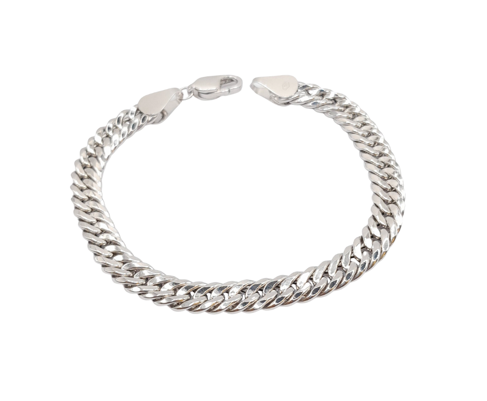 White Gold Link Bracelet
