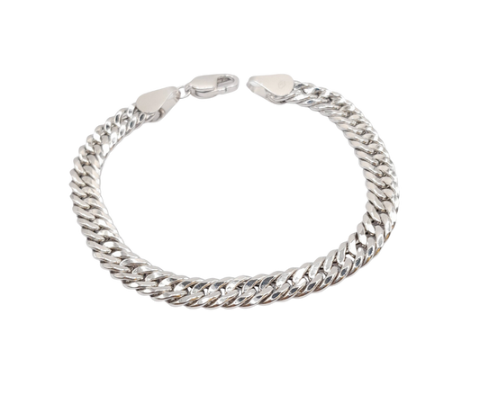 White Gold Link Bracelet