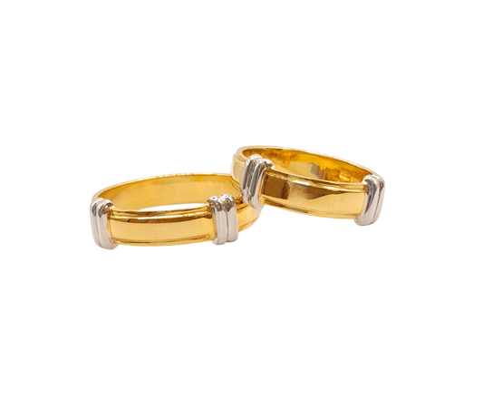 Two-tone Wedding Band