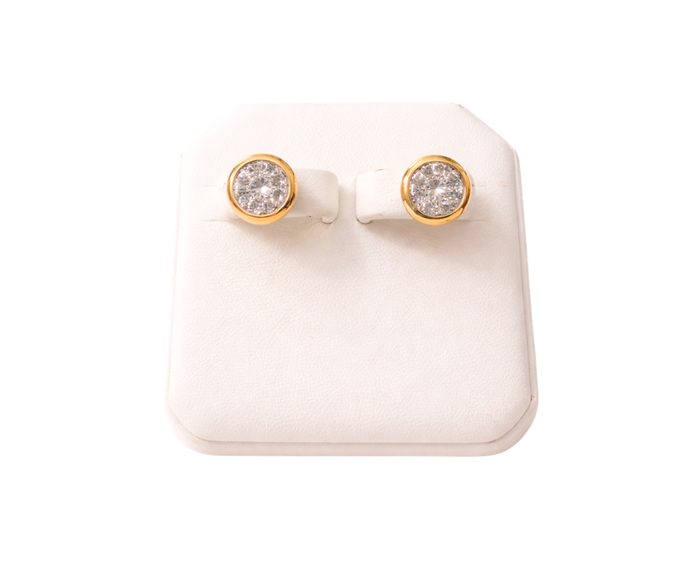 Pave Stud Earring