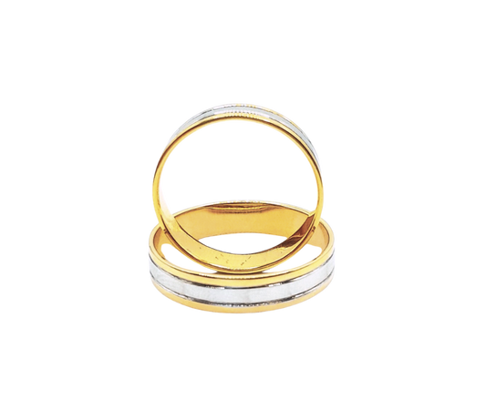 2 Tone Wedding Band