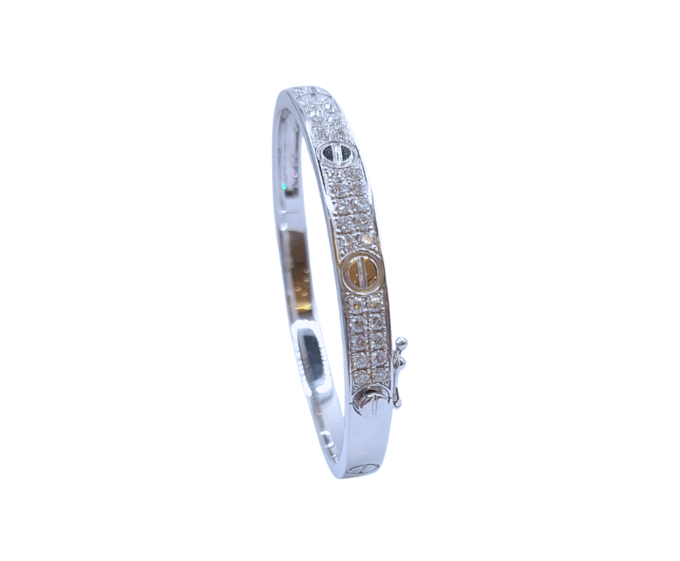 Bangle in White Gold