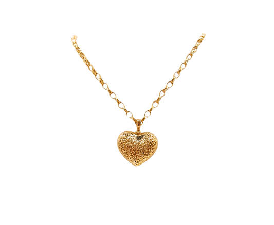 Big Dia Cut Heart Pendant