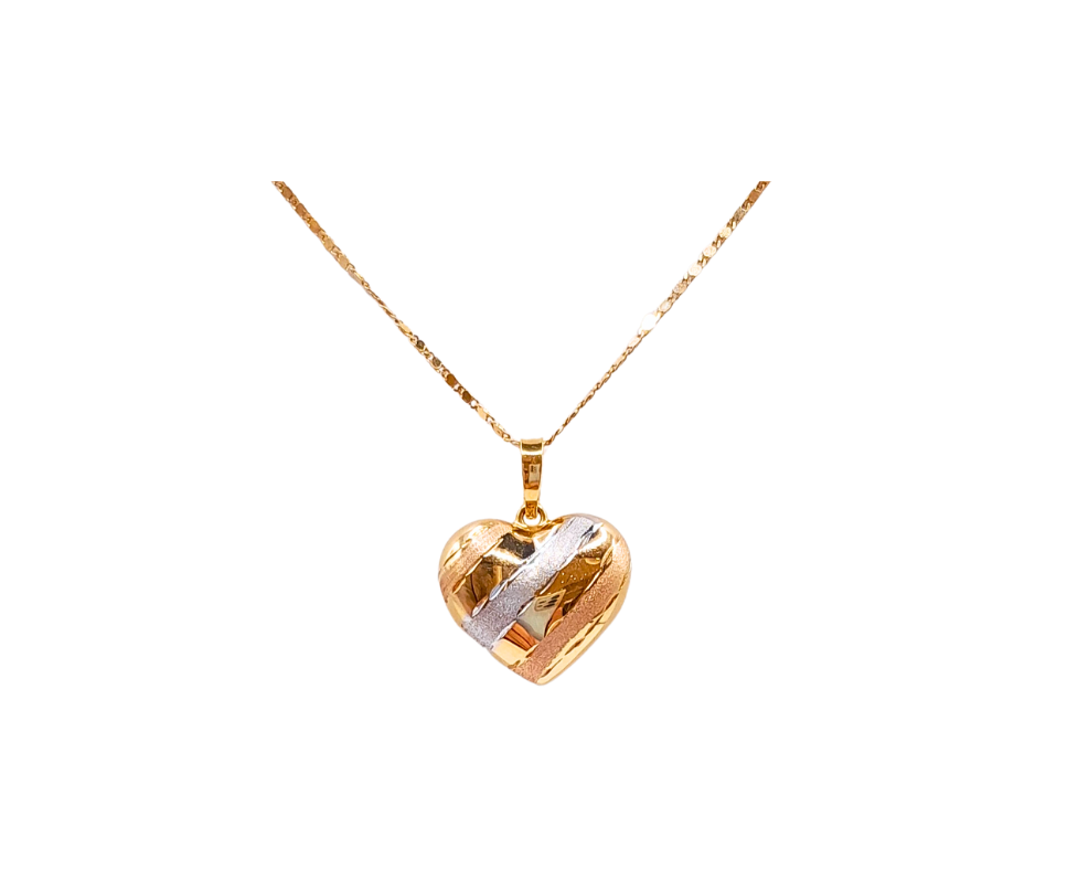 Tri Color Heart Pendant – TIME AND GEMS ENTERPRISES