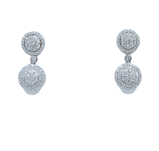 Dangling Round Illusion Earring