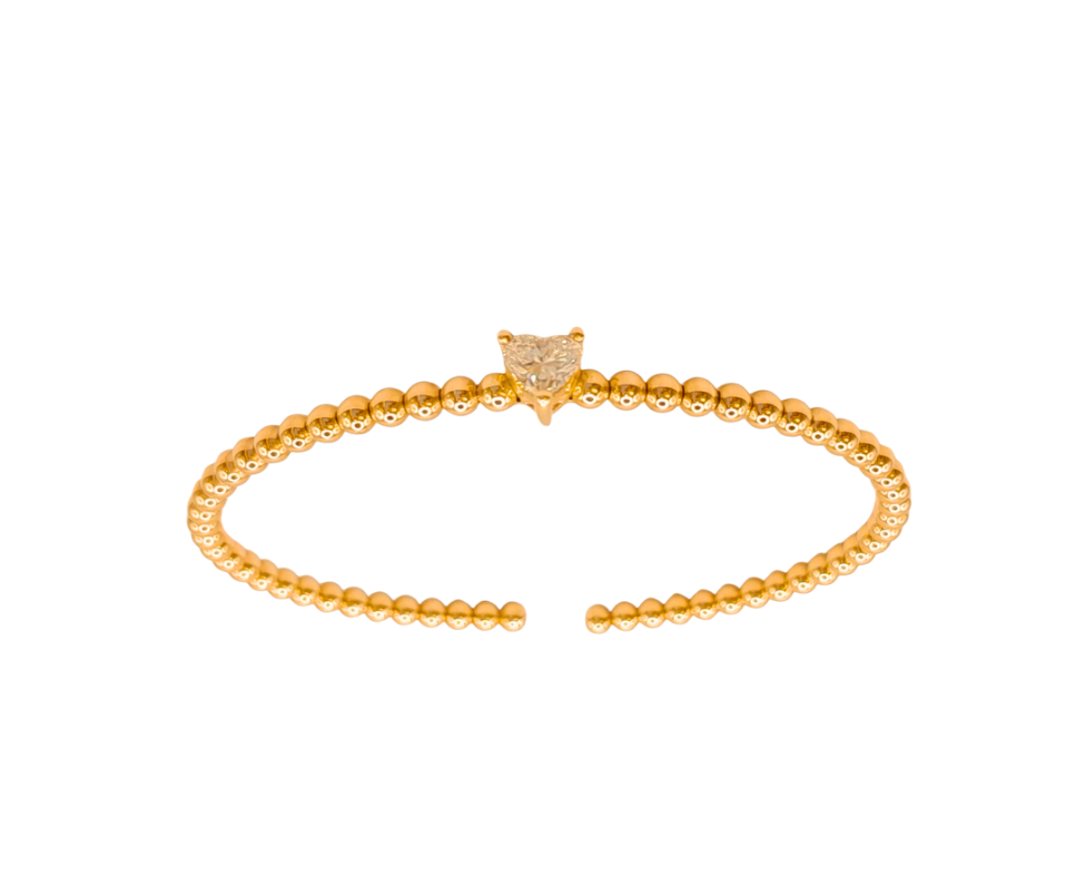 Bubble Heart Bangle